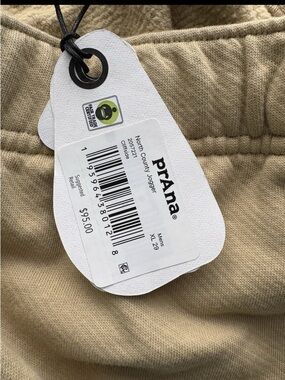 Prana men's jogger in light tan